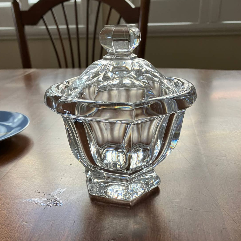Baccarat Crystal Missouri Candy Jar-Signed
